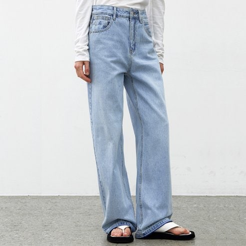 나인(Atelier Nain) (택가:79,000원)루즈 스트레이트 데님 팬츠(X-PT-5679)
