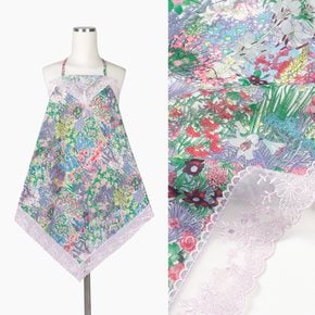 손수건 마리엔느 꽃동산 에티켓 손수건 스카프 60 x 60 (cm) 편안한 손수건