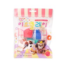 이오클레이 5색세트 흰색 빨강 노랑 초록 파랑 (총 50g)