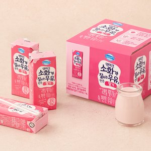 덴마크 소화가잘되는우유로 만든 딸기 190mL*12개입