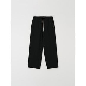 wide jogger pants - black