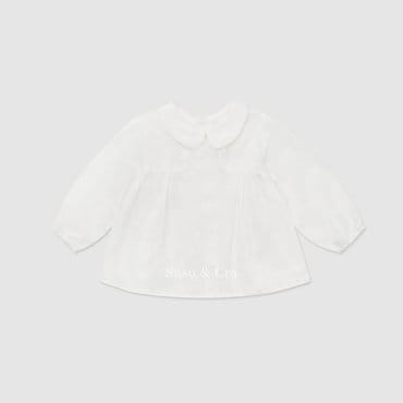 슈슈앤크라 mini 미엘로 카라 셔츠 ㅡ 바닐라화이트