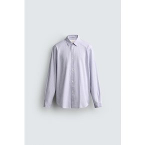 레귤러핏 체크 긴팔 셔츠 / 5588/300/433 BLUE / LAVENDER