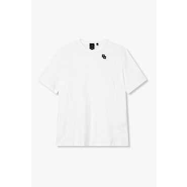 ARMANI EXCHANGE 남성 자수 로고 숏 슬리브 티셔츠(A415130016)오프 화이트