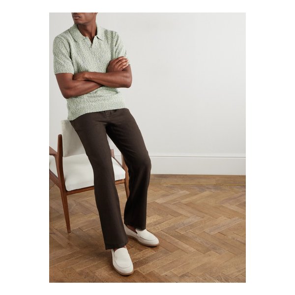 미스터 피 에드워드 스트레이트 가먼트 다이드 리넨 드로우스트링 팬츠 46376663162907042