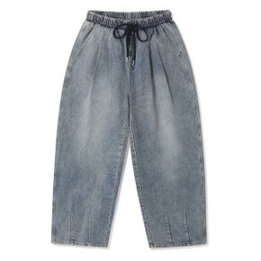 워싱 벌룬핀턱 밴딩청바지  MDIP930KD _P405130149