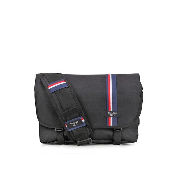essential messenger bag(stripe_black)