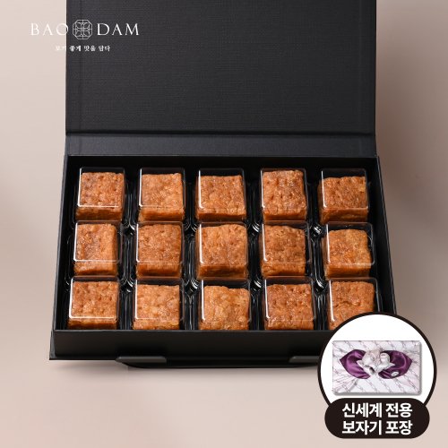 [9/21일 10시 결제건까지 명절전배송] 개성약과 15구 선물세트 (신세계백화점 보자기 포장)