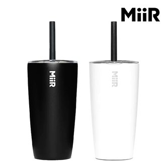 MiiR 미르 스트로우 텀블러 473ml 빨때 뚜껑