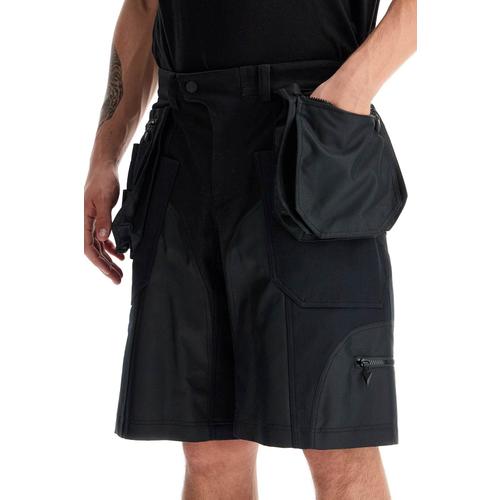 [해외배송] 바이-마테리얼 카고 버뮤다 쇼츠 24F1PA04582001 BLACK/BLACK B0231418436