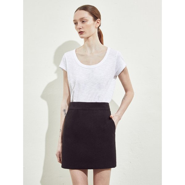 BOUCLE MINI SKIRT_BLACK