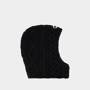 22FW 코페르니 모자 Cable Knit Balaclava BLACK black