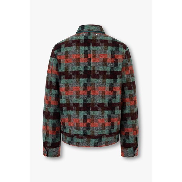 [PS PAUL SMITH] 스퀘어 패턴 울 지퍼 자켓 5735317101000