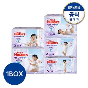 [1박스]2026 NEW 맥스드라이 에어 밴드형 기저귀 1~5단계 택일.