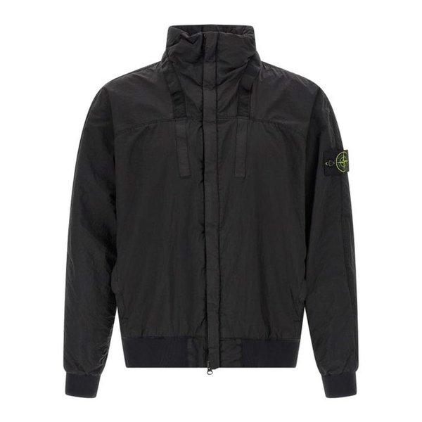 26SS 스톤 아일랜드 가죽 자켓 L1S15 4100064 S0020 V0029 BLACK DOM
