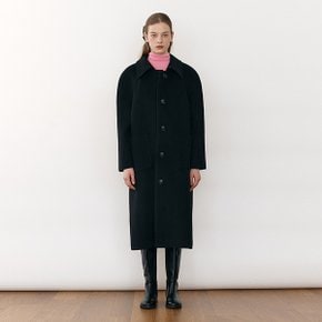 WOOL SINGLE COAT BLACK