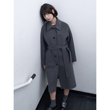 놈니크 [Handmade] Cashmere Balmacaan Coat_Grey