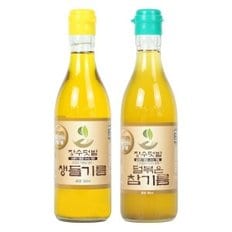 덜볶아 건강한 생들기름 덜볶은참기름 350ml 2병 세트