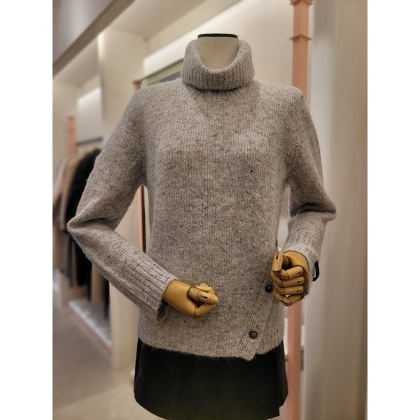 [여주점] 여성 버튼 포인트 하이넥 풀오버 (ITOCKPO980A)