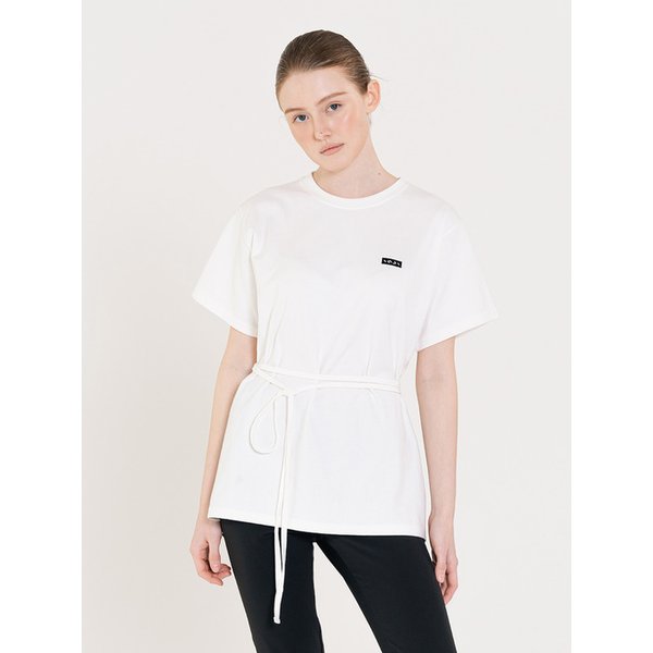 Small Logo Over Strap tee 화이트