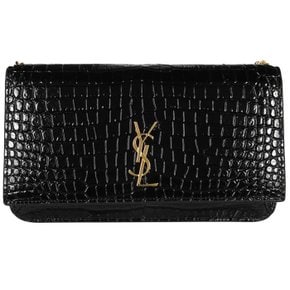 YSL 모노그램 로고 골드톤 크로커 이펙트 레더 체인 폴 홀더백 635095 DND1J 1000