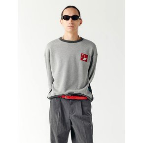 Door`Box Sweat Shirt (Mix-Gray)