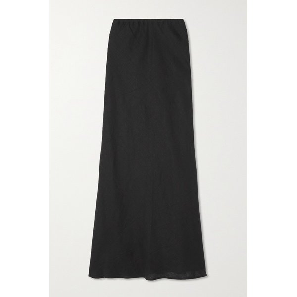 페이스풀 넷 서스테인 다비나 리넨 맥시 스커트 블랙 1647597316070672