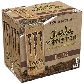 [해외직구] 몬스터 에너지 자바 몬스터 로카 모카 커피 에너지 드링크 11액량 온스 6팩
