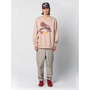 PONY LOGO SWEATSHIRT BEIGE