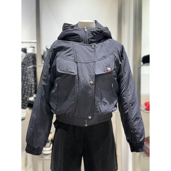 [여주점] 후드 포인트 블루종 구스 숏점퍼 ES1TD600