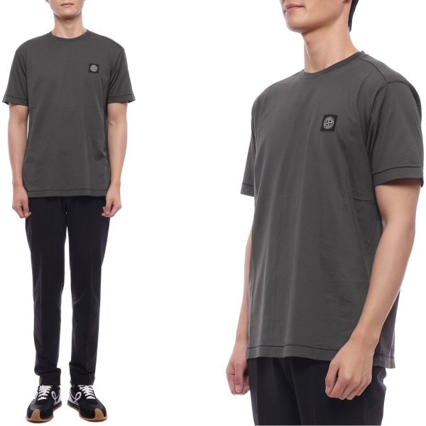 [부산점] 26SS 남성 로고 패치 반팔티셔츠 (L1S152100027 S0013 V0065 26S)