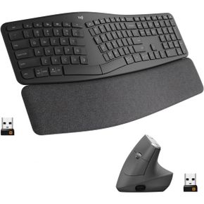 미국 로지텍 버티컬 마우스 Logitech Ergo K860 Wireless Ergonomic Keyboard with Wrist Rest