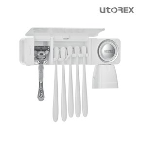 유토렉스 UV-LED 헤드형 무선 칫솔살균기 분리세척 URT-53AW