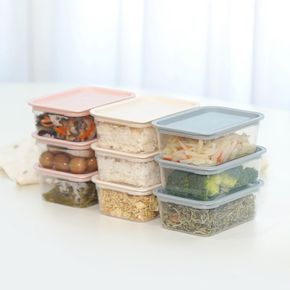 심플쿡 냉동밥 도시락통 사각 전자렌지용기(400ml) 24개[36164388]