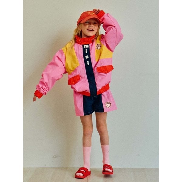 25SS 컬러블럭 트랙 쇼츠(PINK)