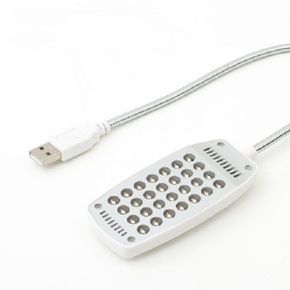 Coms USB 램프 라인형 28LED 화이트 책상 독서등