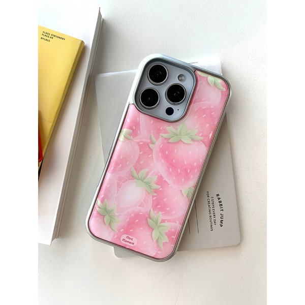 Pink Strawberry Sugar epoxy glossy case [+magsafe]