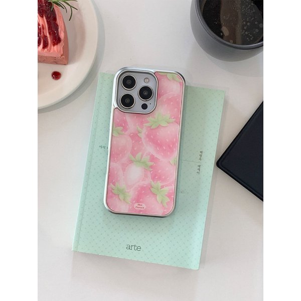 Pink Strawberry Sugar epoxy glossy case [+magsafe]