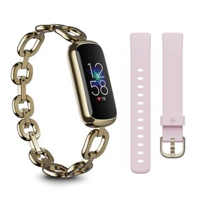 Fitbit Luxe gorjana + 스페셜 에디션 트래커 파커 링크 팔찌 피오니 클래식 벨트 [5일 이상