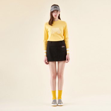MARTINE GOLF [정상가 278000원]여성 아웃포켓 플리츠 스커트 블랙 (Q0CQ10139)