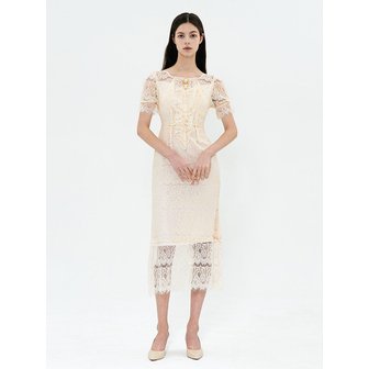 그레이스유 Roman See-through One-piece (Ivory)