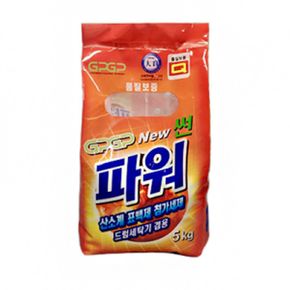 세탁 가루 세제 빨래 세탁기 찌든떄 5kg 1개