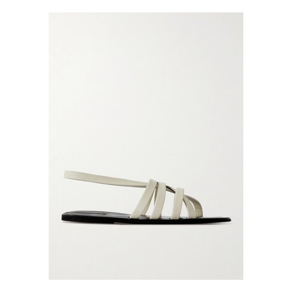 가죽 슬링백 샌들 오프 화이트 1647597335470024