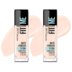 Maybelline 메이블린 뉴욕 핏 미 매트 포어리스 파운데이션 30ml 102 페어 포세린 2개