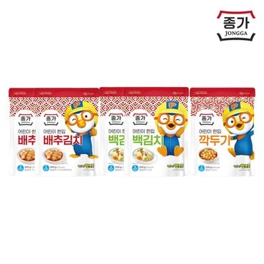 종가집 종가 어린이 한입(배추김치 300g x 2개 + 백김치300g x 2개 + 깍두기 300g x 1개)