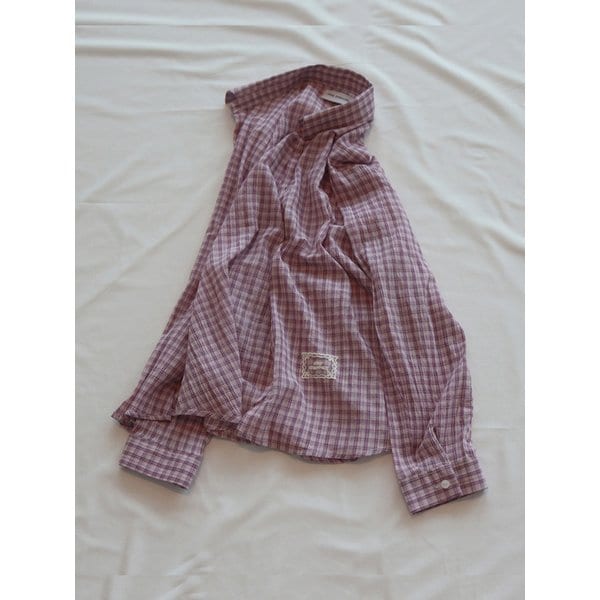 SOFT HAZY CHECK SHIRT_PURPLE