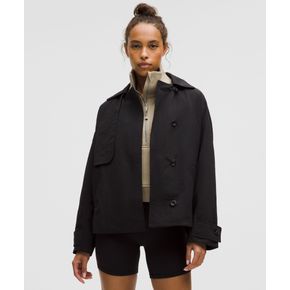 40% ▼ 쇼츠 트렌치 코트 - BLK