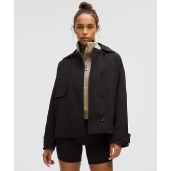 룰루레몬 40% ▼ 쇼츠 트렌치 코트 - BLK