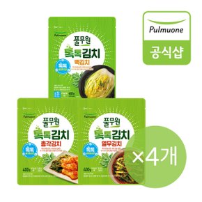 [G][풀무원] 톡톡 김치 400g 4개 골라담기 (백김치,열무김치,총각김치)