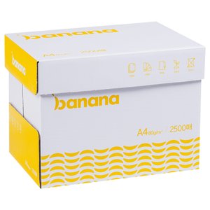  바나나 A4용지 A4 복사용지 80g 2500매 1박스